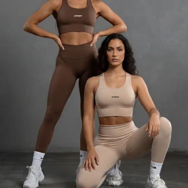 Kit 2 Conjunto Feminino Fitness Calça Leg Com Top