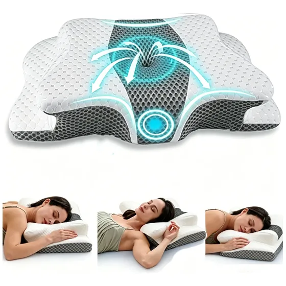 Travesseiro Relax Coluna Nasa Ortopedico Cervical Ergonomico