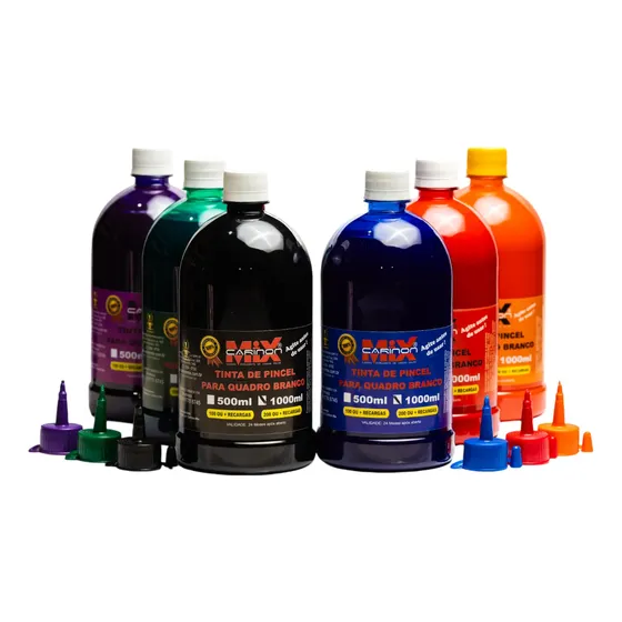 Tinta De Pincel Para Quadro Branco 1 Litro + De 200 Recargas