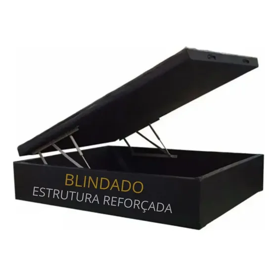 Cama Box Baú Casal C/ 30cm De Profundidade