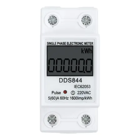 Medidor De Energia Digital Monofásico Kwh Ac Lcd