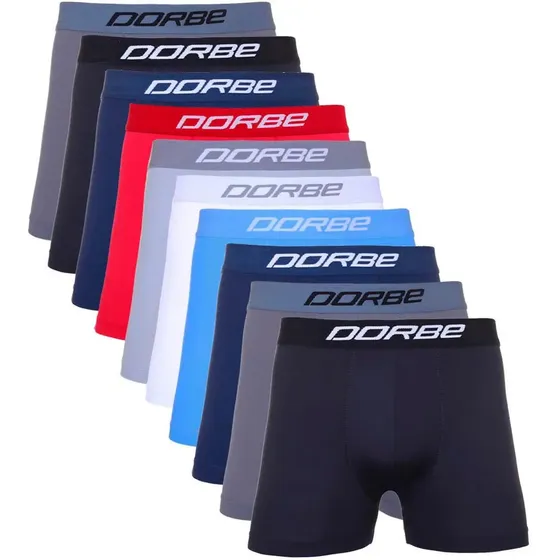 Kit 10 Cuecas Boxer Box Microfibra Masculina Dorbe Original