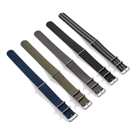 Pulseira Nylon Nato Militar Preto Verde Azul 18 20 22 24mm