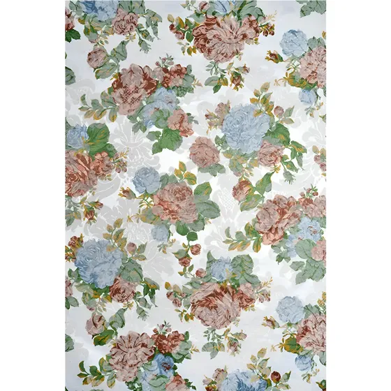 Tecido Jacquard Floral Rose Rosa Envelhecido 1m X 2,8m