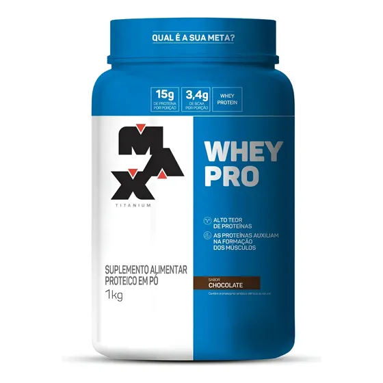 Whey Protein 1kg Proteina Concentrada Max Titanium