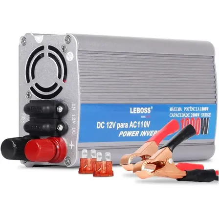 Inversor Automotivo Lebos 12v Para 110v 1000w Onda Senoidal Modificada