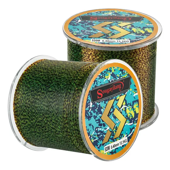 Linha De Pesca Nylon Fluxo Durável 0.14-0.47mm 520m