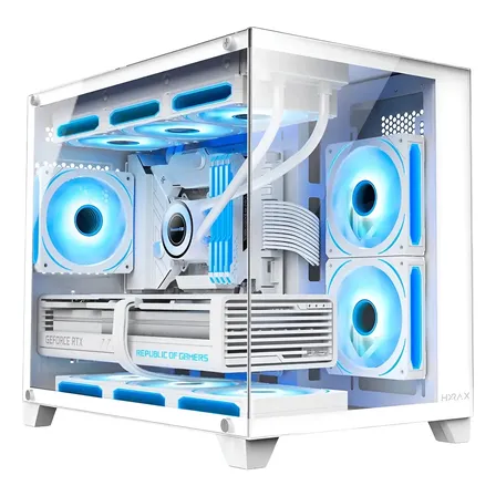 Gabinete Gamer Hyrax, Hgb730, Mini Tower - Vidro Temperado