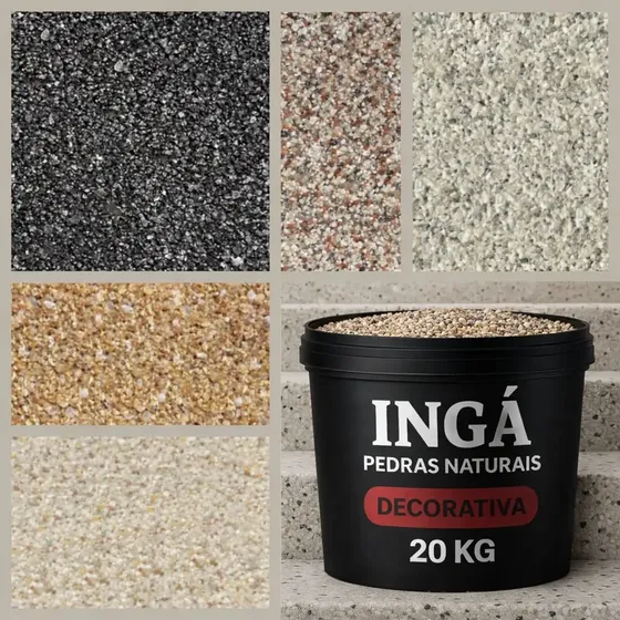 Pedra Decorativa Natural Ingápedras 20kg Parede Externa