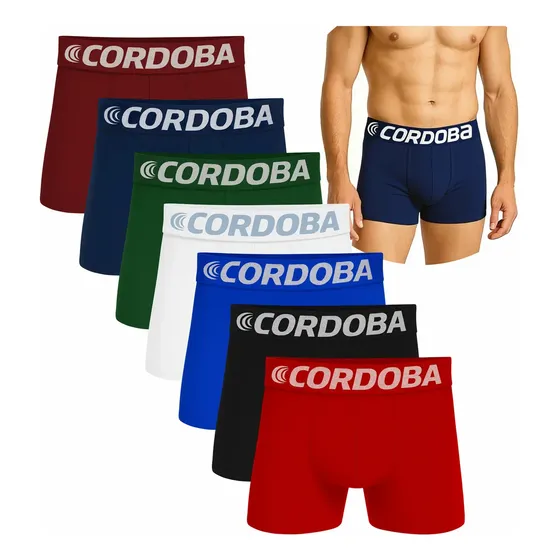 Kit 5 Cuecas Boxer Masculinas Microfibra Sortidas Cordoba