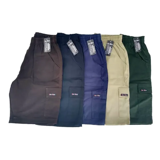 Bermuda Sarja Kit Com 3 Pcs Masculina Adulto Promoção