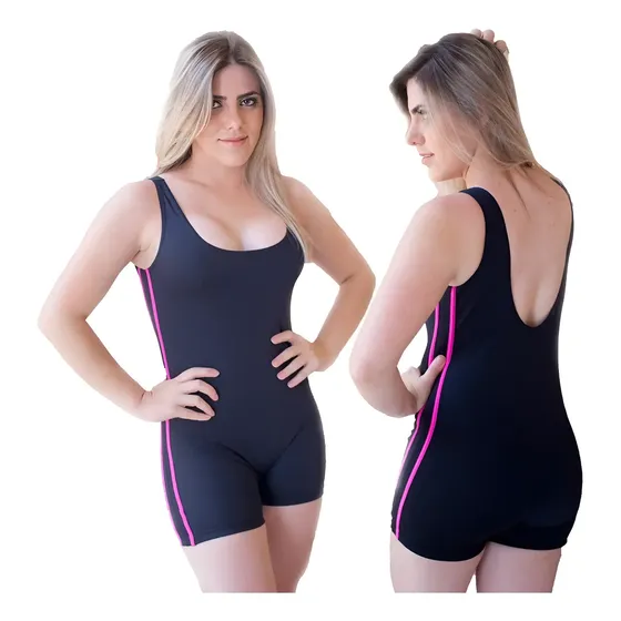 Maiô Macaquinho Natação Hidro Plus Size Gg-g1-g2