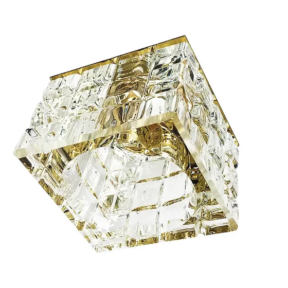 Spot Iluminação Vidro Cristal Embutido Gesso Sanca Ac974