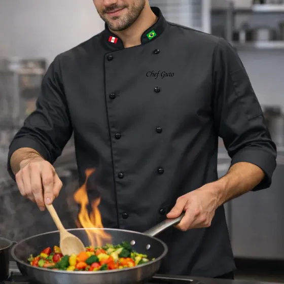 Dolma Cheff Com Bordados Gratis Gastronomia Cozinheiro Roupa
