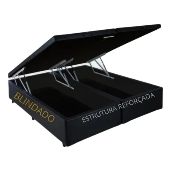 Cama Box Baú Queen C 30cm Prof Blindado Luxo