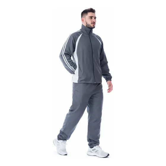Conjunto Abrigo Agasalho Esportivo Masculino Tactel Filete