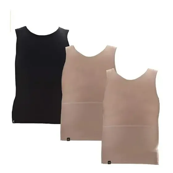 Kit 3 Cintas Modeladoras Masculina Slim Postural Fitness
