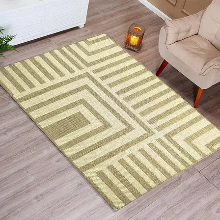 Tapete Sisal Sala Quarto Antiderrap. 2,00x2,50 Mescla S-628 Bege