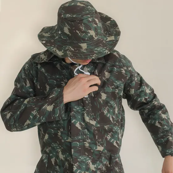 Macacão Camuflado Pra Pescador Caçador Exército Manga Longa