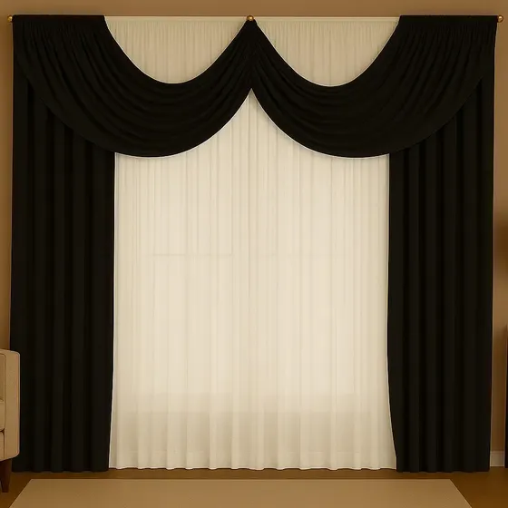 Cortina Paris 2 Metros P/ Sala, Quarto Promocao Imperdivel