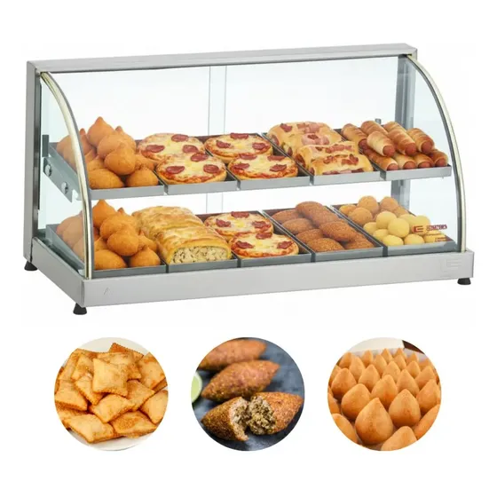 Estufa Vitrine Para Salgados 10 Bandejas Dupla Com Inmetro