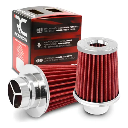 Filtro De Ar Esportivo Duplo Fluxo Universal Ronco Potencia