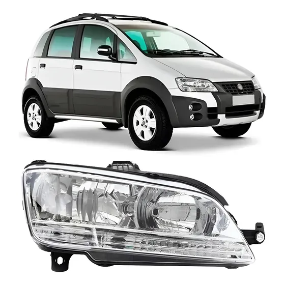 Farol Idea 2005 2006 2007 2008 2009 2010 Foco Duplo Cromado
