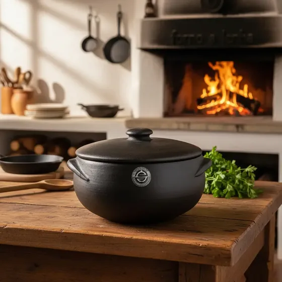 Panela De Barro Forno A Lenha E Cozinha 3 Litros