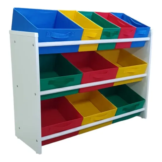 Organizador Infantil Caixas Coloridas Guarda Brinquedo Estan