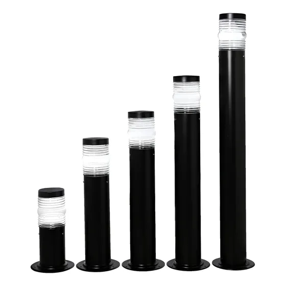 Kit 4 Postes Balizador Timoneiro Preto Branco Pvc Jardim 1m