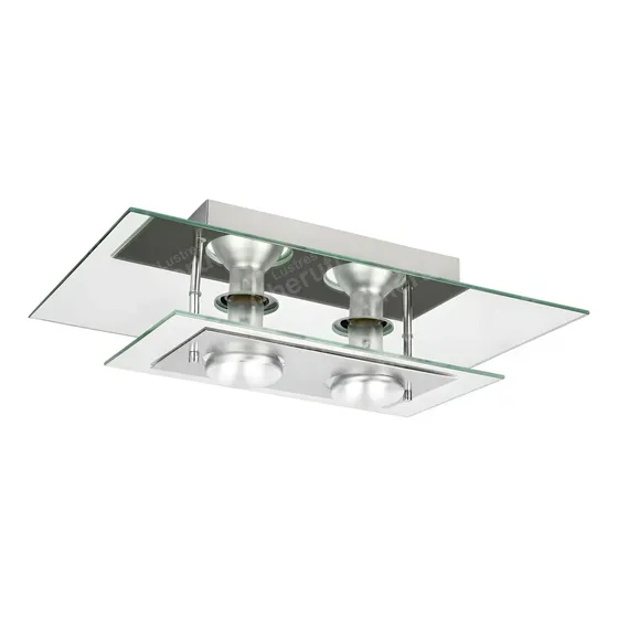 Lustre Plafon Sala Quarto Banheiro Espelhado 40x25 + Led