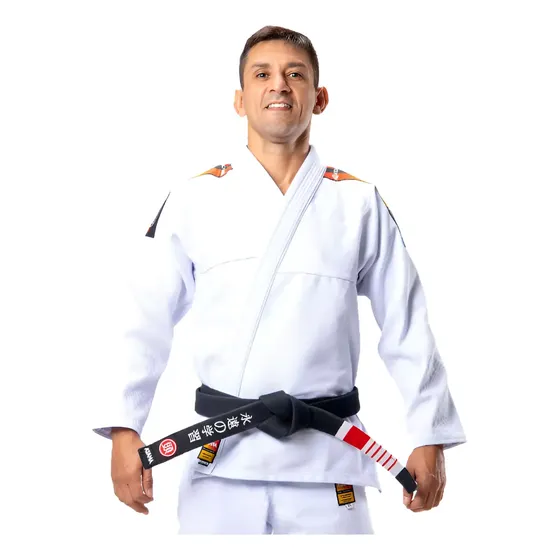 Kimono Jiu-jitsu Atama Ultra Light Trançado Sunset Branco