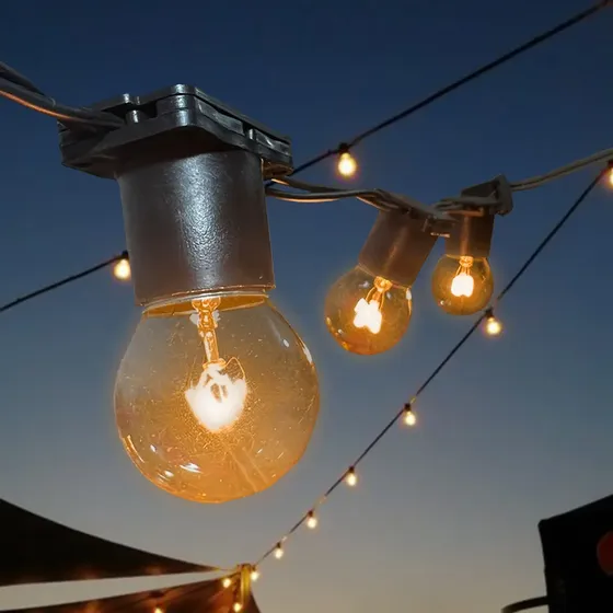 Varal De Luzes Cordão Iluminação Lâmpadas15w Inclusas 20 Mts