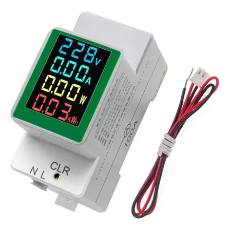 Medidor De Uso De Energia 1ph Elec Meter Volt Amp Kwh