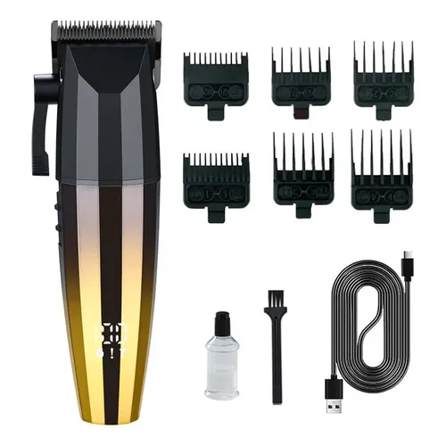 Máquina De Cortar Cabelo Elétrica E Salão De Aparador De Cab