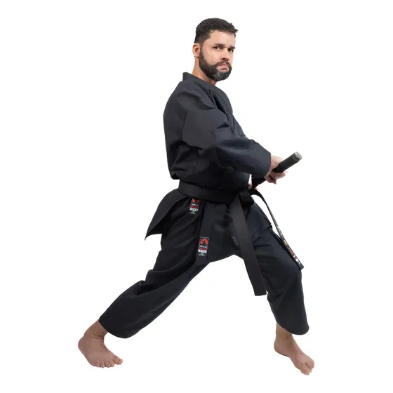 Kimono Hapkido/ninjutsu/karate Preto (oferta)
