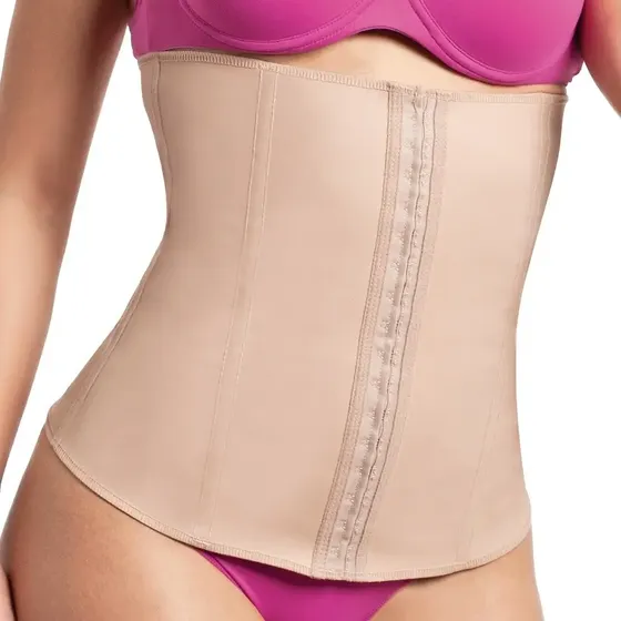 Cinta Modeladora Feminina Emborrachada Cotton Ref 404 Esbelt