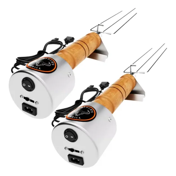 Dia Dos Pais Kit 2 Espetos Giratório Flexgril (frete Grátis)