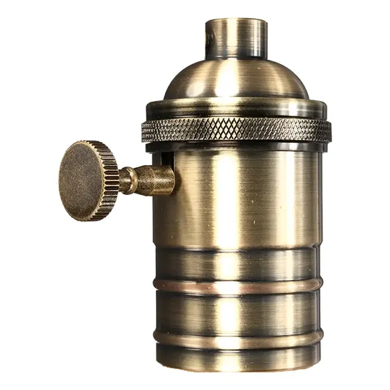 Bocal Soquete Para Lâmpada Estilo Retrô Vintage Industrial