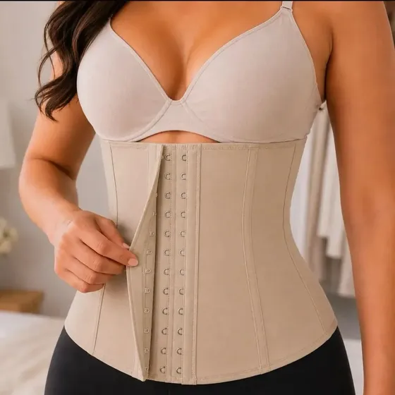 Cinta Modeladora Feminina Emborrachada Ref 404 Esbelt