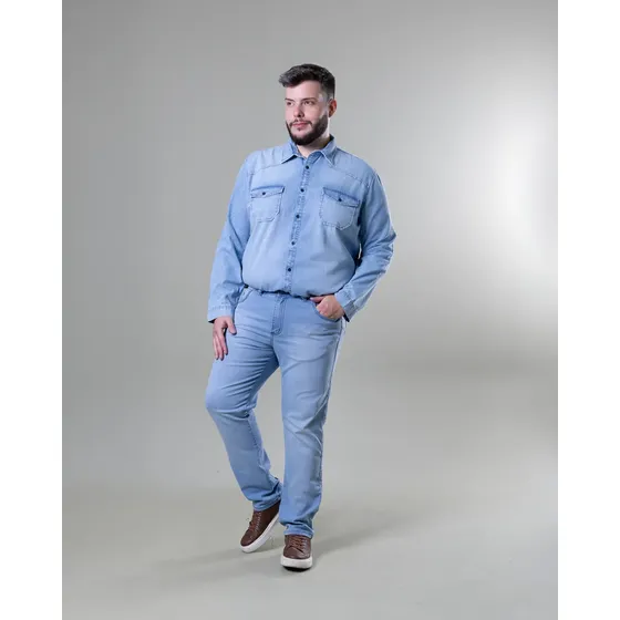 Calça Jeans Plus Size Masculino Bivik 100% Original.