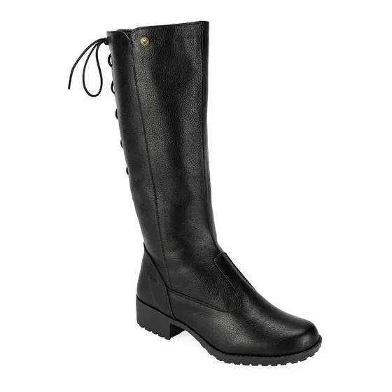 Bota Plus Size Montaria Couro Legitimo Regulagem Cano