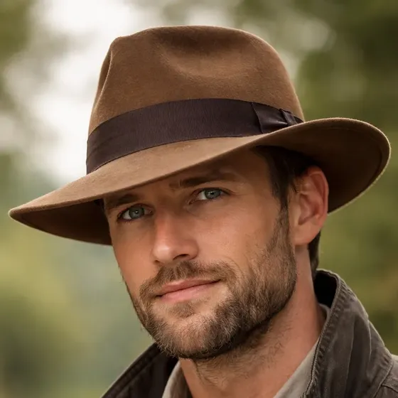 Chapéu Indy Pino Pralana Social Feltro Indiana Jones Casual