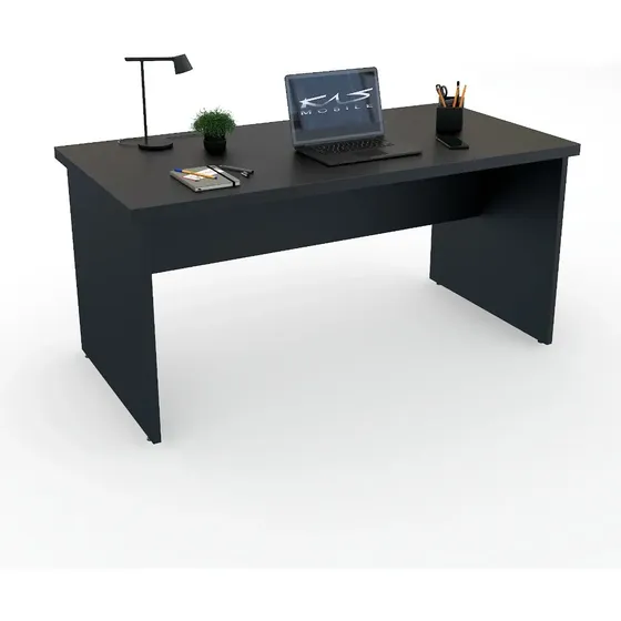 Mesa 1.50x80 Para Escritório Tampo 40mm S/ Gav. Várias Cores