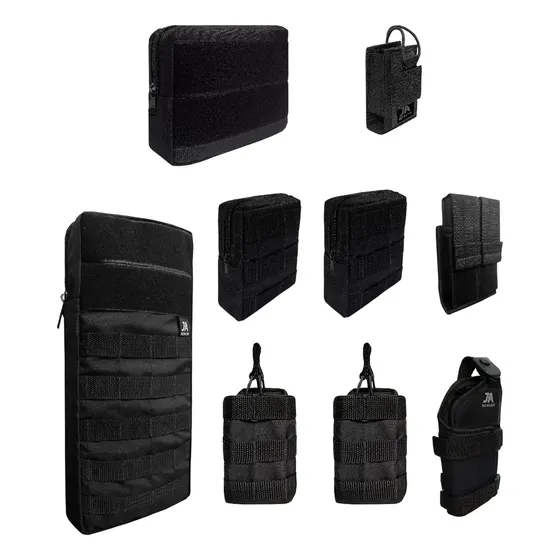 Kit 10 Acessórios Colete Modular Paintball Airsoft Molle