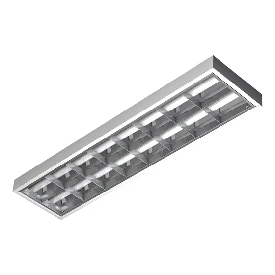 Luminária Comercial C/2 Lampada 18w Tubular Led T8 17x120