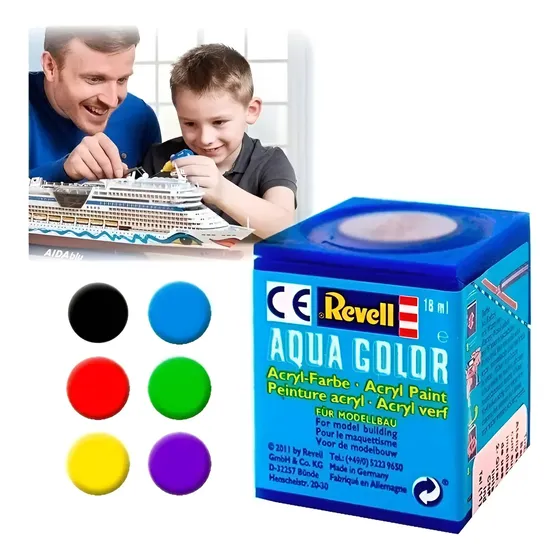 Tinta Revell Aqua Color Plastimodelismo Solúvel Em Água