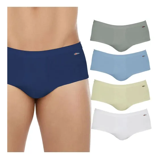 Kit 3 Cuecas Zorba 185 Slip Linea 100% Algodão Com Abertura