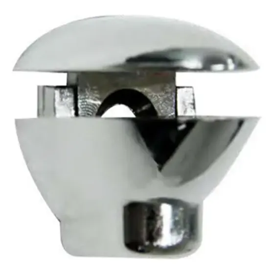 100 Suporte Fenda Flex Vidro Regulável 4 5 6 8 E 10mm Botão