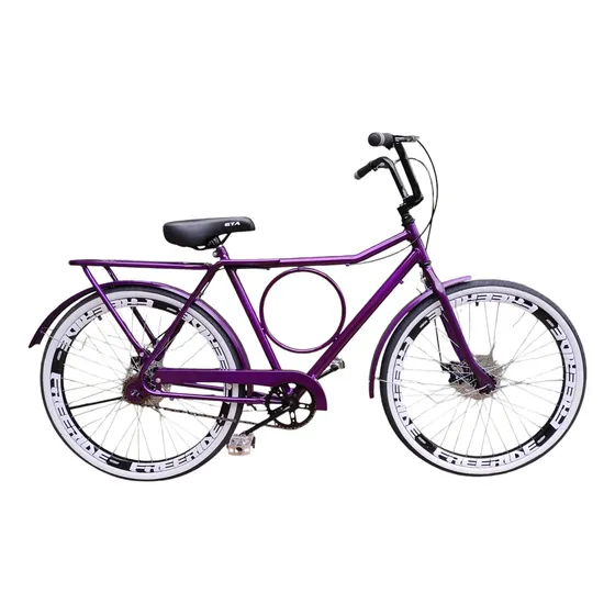 Bicicleta Barra Circular Aro 26 Com Freios A Disco S/ Marcha